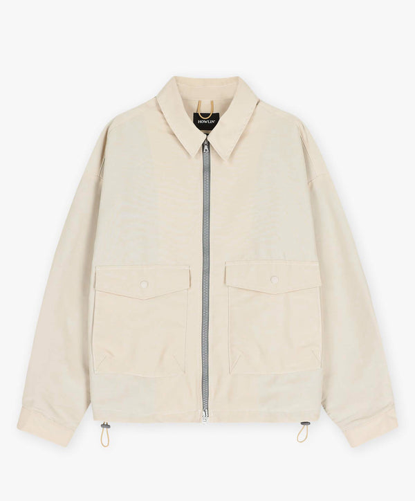 howlin Boxy Swing Jacket For Women - Water Repellent Nylon - Cream (Women)