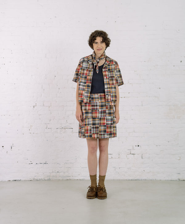 Howlin Cocktails For The Girls Please Shirt - Multi Madras Patchwork (Women)