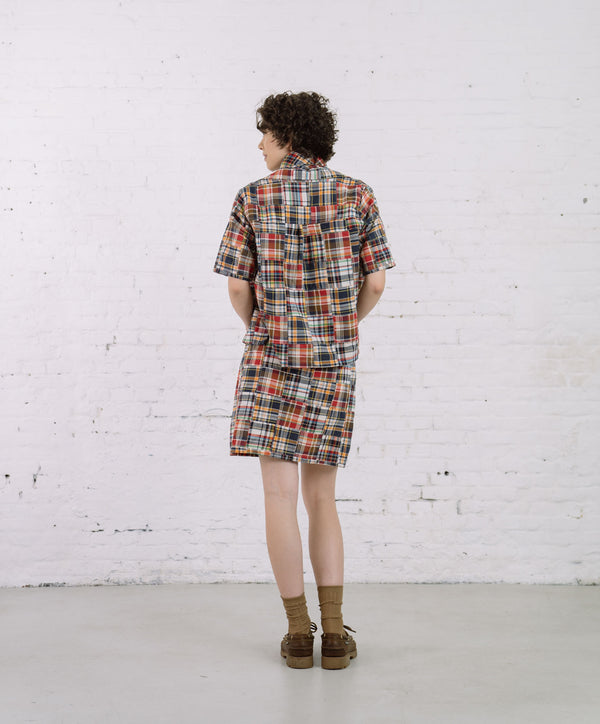 Howlin Cocktails For The Girls Please Shirt - Multi Madras Patchwork (Women)