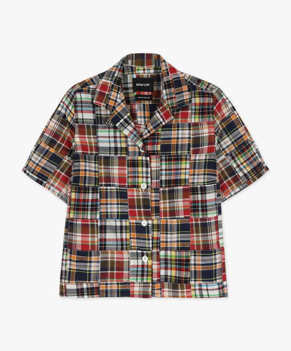 howlin Cocktails For The Girls Please Shirt - Multi Madras Patchwork (Women)