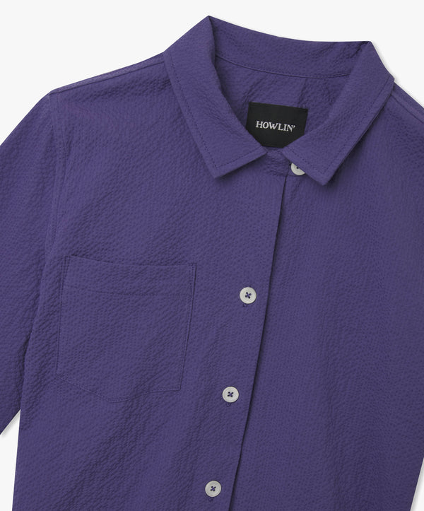 Howlin Cocktails For The Girls Please Shirt - Purple Seersucker (Women)