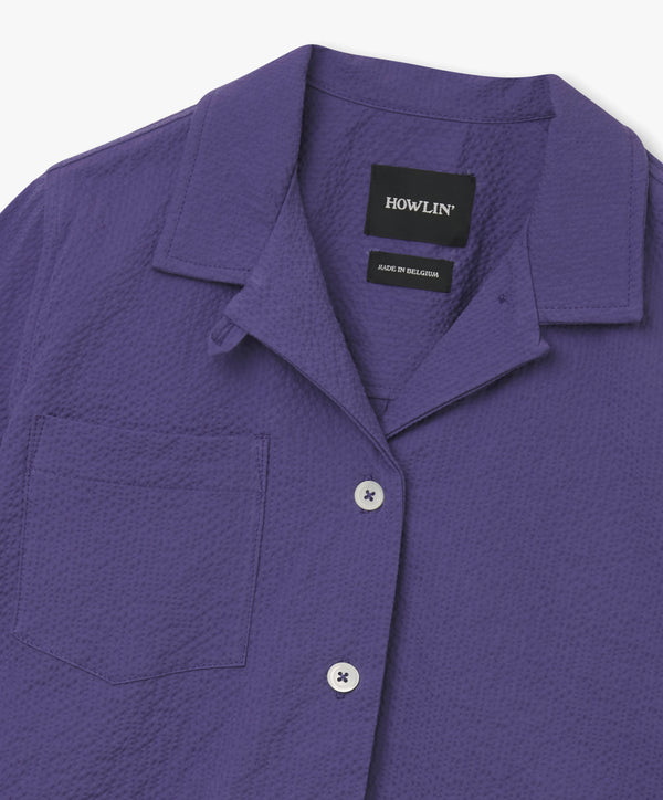 Howlin Cocktails For The Girls Please Shirt - Purple Seersucker (Women)