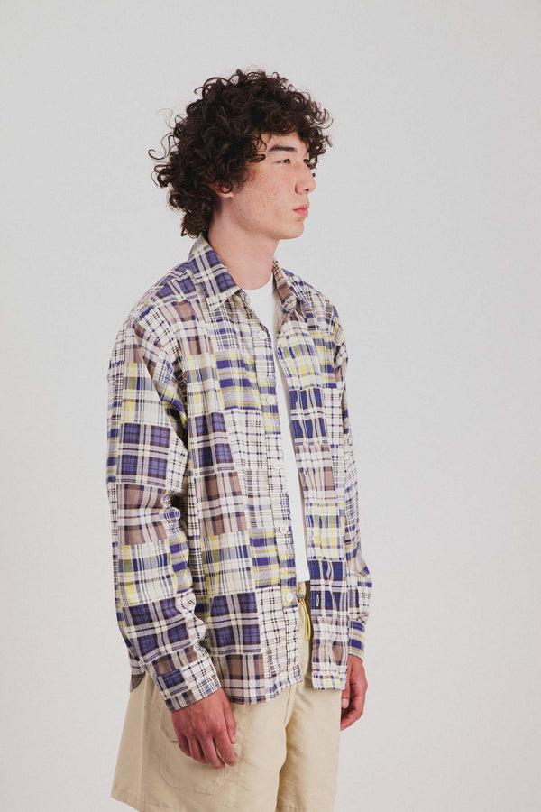 Howlin Afterthoughts Shirt - Blue Madras Mix