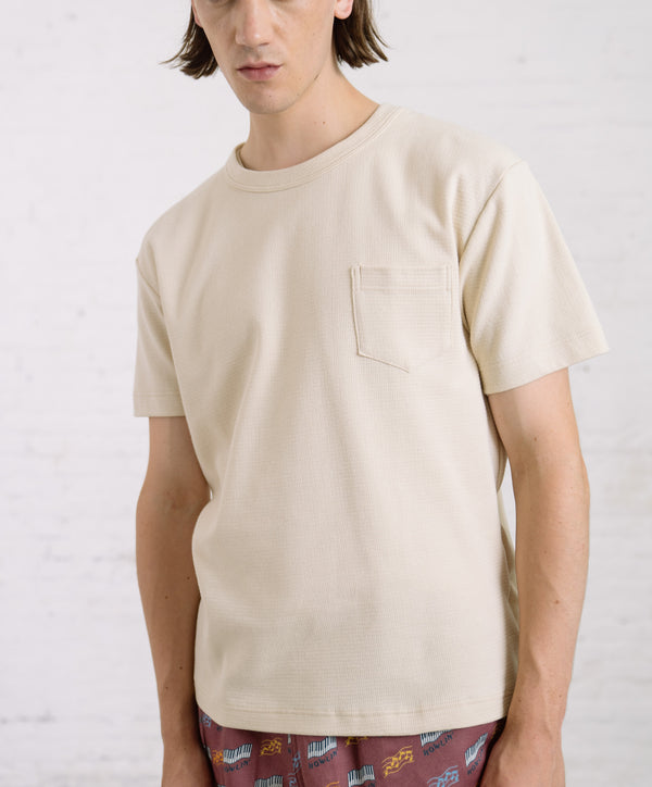 Howlin Belgian Waffle T-shirt - Sandshell