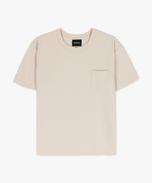 howlin Belgian Waffle T-shirt - Sandshell