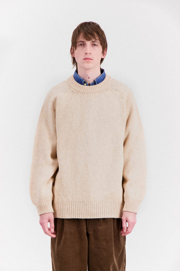 Howlin Boxy Space Knit - Almond