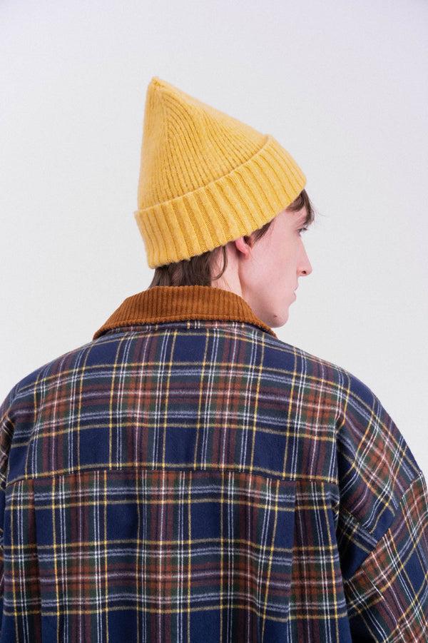 Howlin Boxy Swing Jacket - Cord Neck - Tartan - Navy