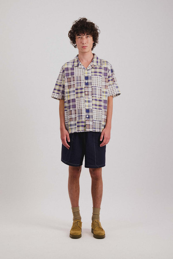 Howlin Cocktail D’Amore Shirt - Blue Madras Mix