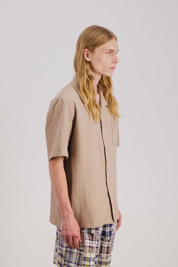 Howlin Cocktail Shirt - Seersucker - Biscuit