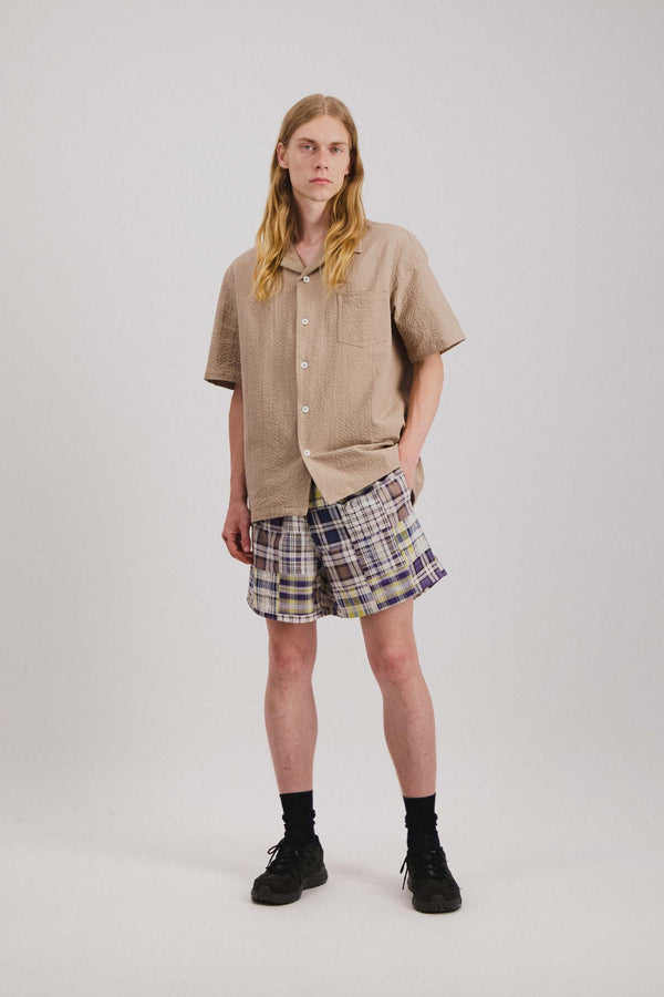 Howlin Cocktail Shirt - Seersucker - Biscuit