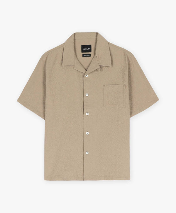 howlin Cocktail Shirt - Seersucker - Biscuit