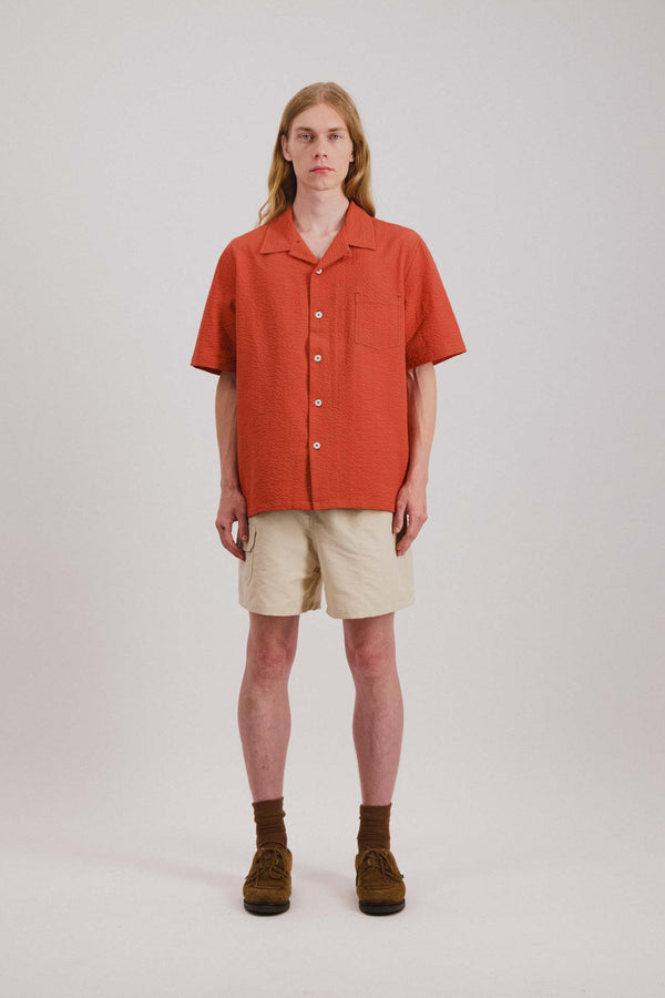 Howlin Cocktail Shirt - Seersucker - Red