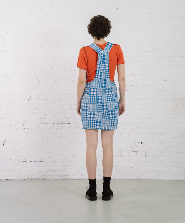 Howlin Cosmic Dress - Blue Madras Patchwork (Women)