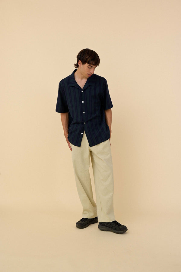 Howlin Cosmic Pants - Ecru Seersucker