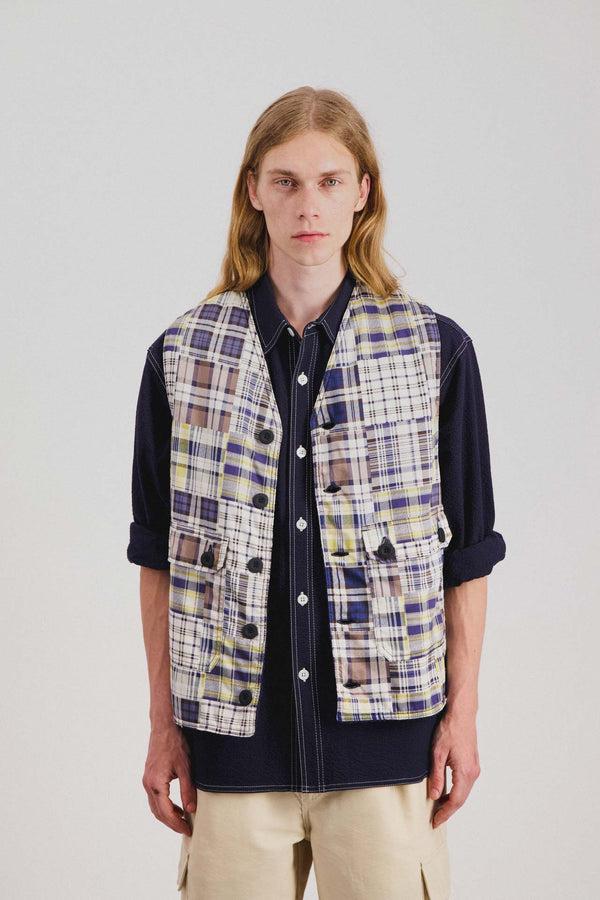 Howlin Cosmic Vest - Blue Madras Mix