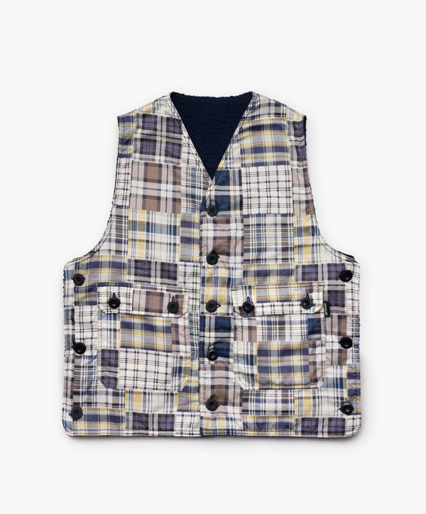 howlin Cosmic Vest - Blue Madras Mix