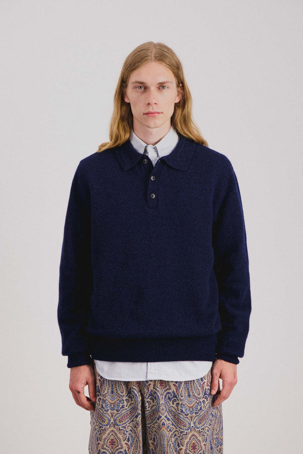 Howlin Dance Of The Polo Knit - Navy Mix