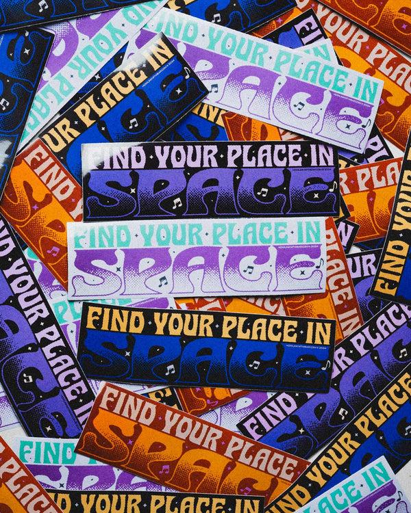 Howlin Find Your Place In Space Bumper Sticker