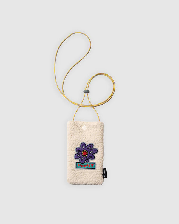 howlin Howlin’ Flower Pouch - Recycled Shearling Ecru