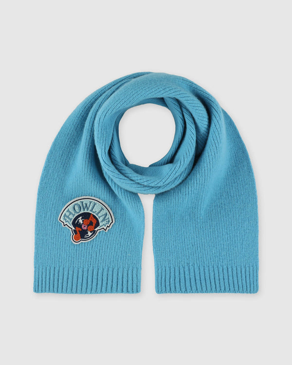 Howlin Howlin’ Music Badge Scarf - Aquamarine