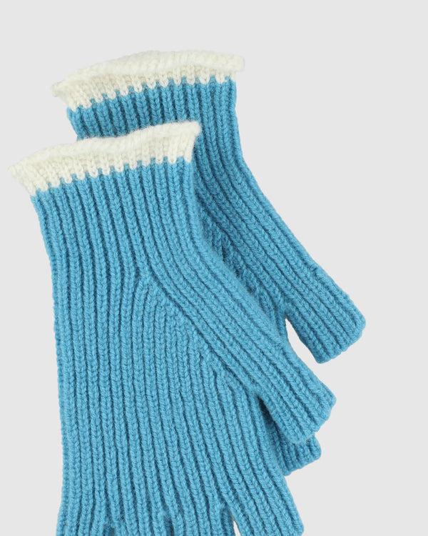 Howlin Lost My Fingers Ribbed Gloves - Aquamarine