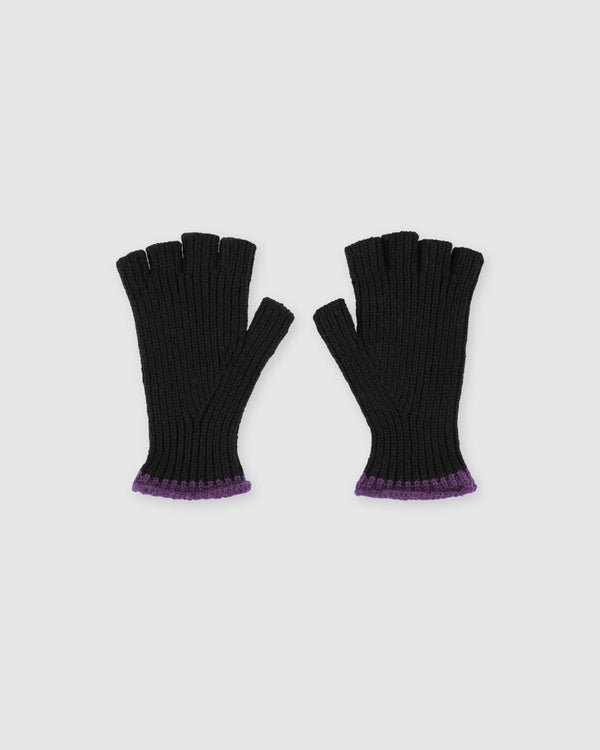howlin Lost My Fingers Ribbed Gloves - Black