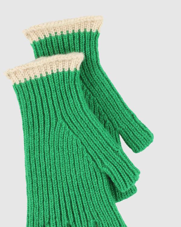 Howlin Lost My Fingers Ribbed Gloves - Green Delight