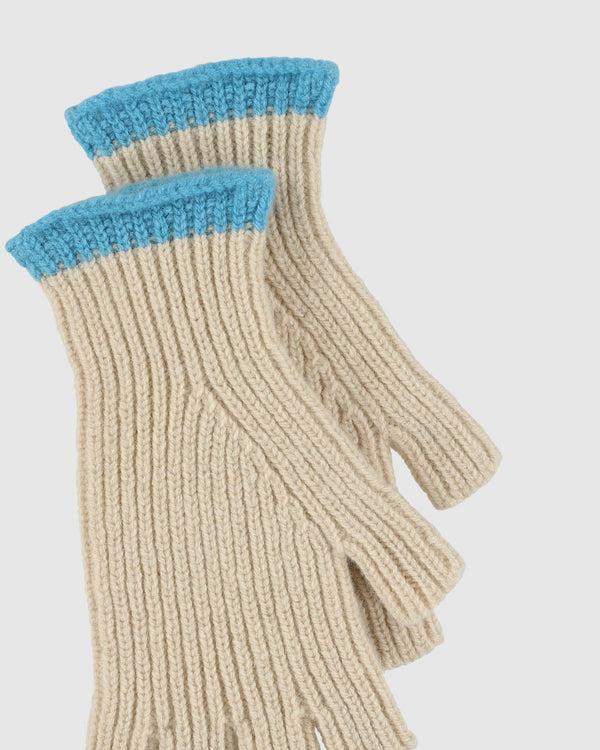 Howlin Lost My Fingers Ribbed Gloves - Oatmilk