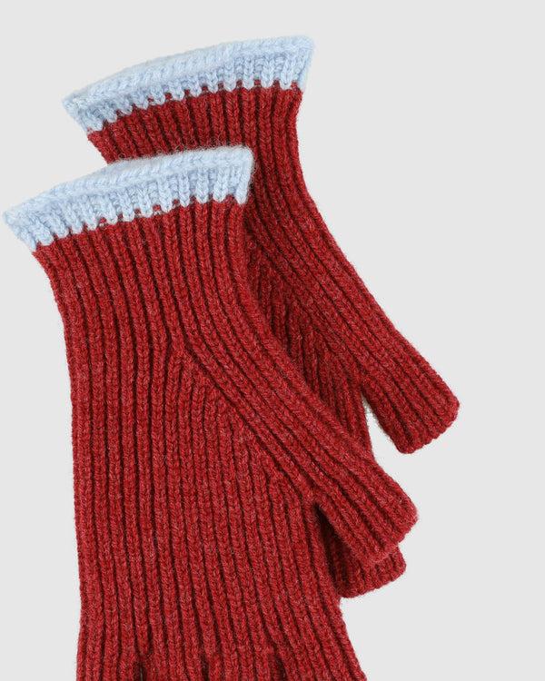 Howlin Lost My Fingers Ribbed Gloves - Red Favorite
