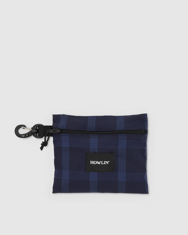 howlin Magic Pouch Bag - Navy Check *Ltd
