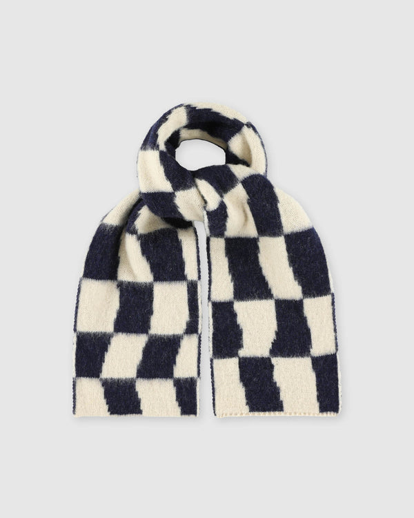howlin Mini Checkerboard Scarf - Navy