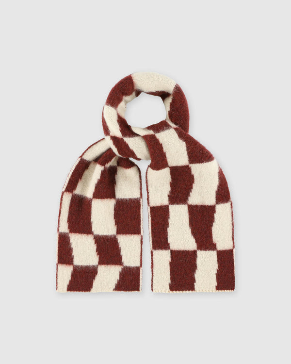 howlin Mini Checkerboard Scarf - Rust