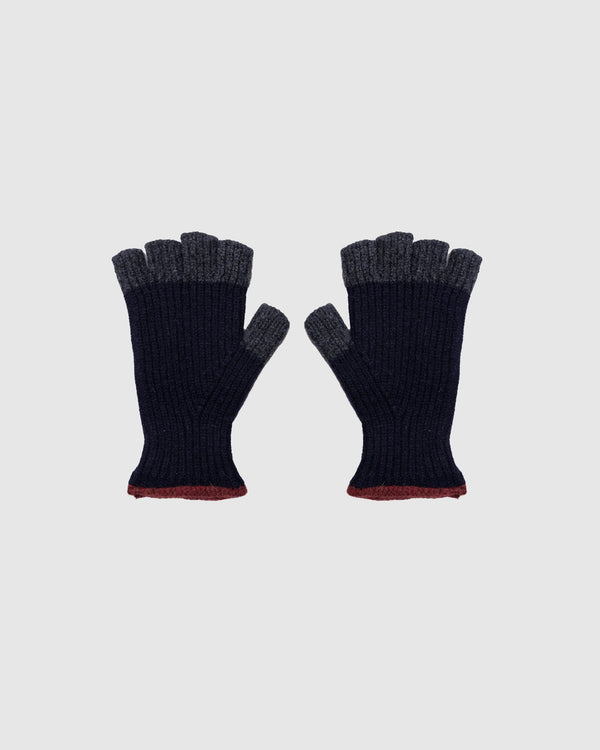 howlin No Fingers In There Ribbed Gloves - Navy