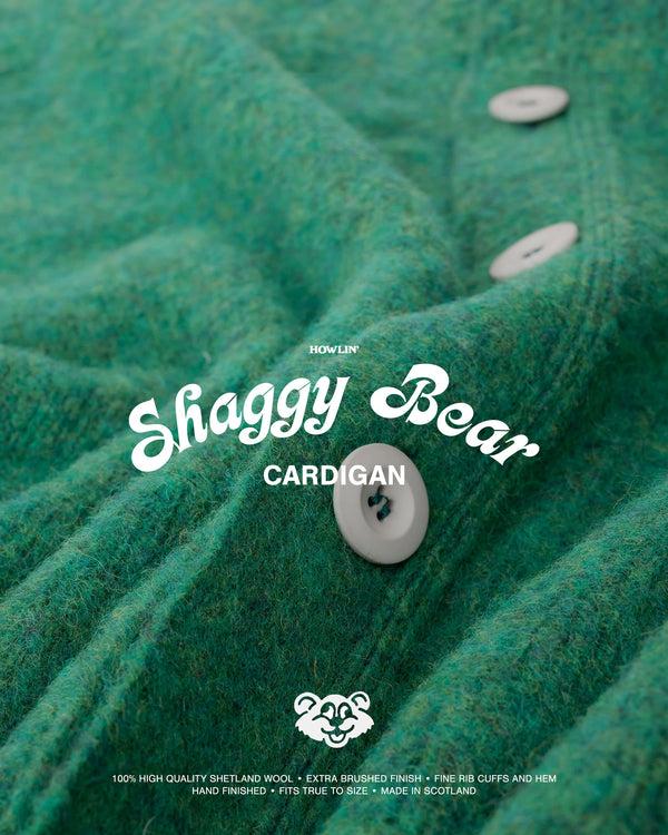 Howlin Shaggy Bear Cardigan - Greendream