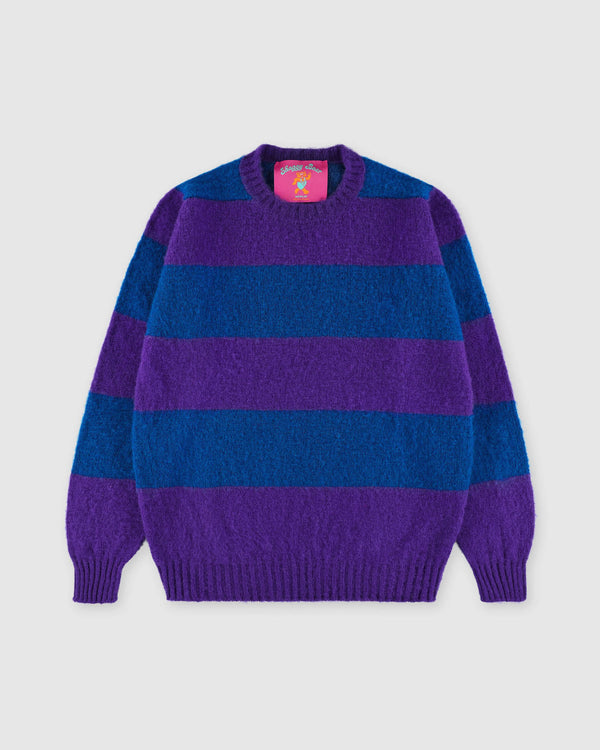 howlin Shaggy Bear - Chunky Stripes - Purple Haze