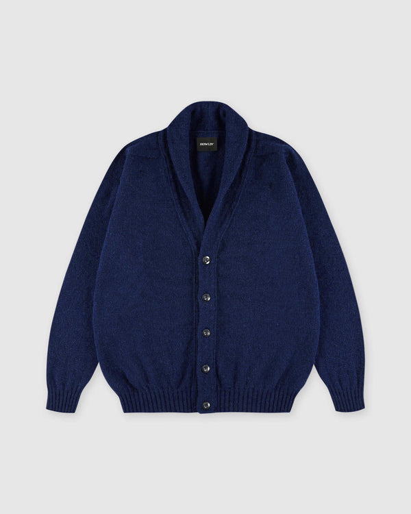 howlin Shaggy Bear - Shawl Cardigan - Deep Blue