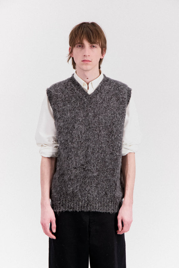 Howlin Shaggy Bear Slipover - Black Melange