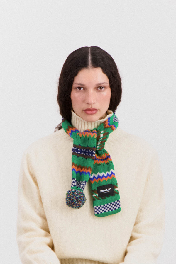 Howlin Small Woolen Wonder Scarf - Green Delight