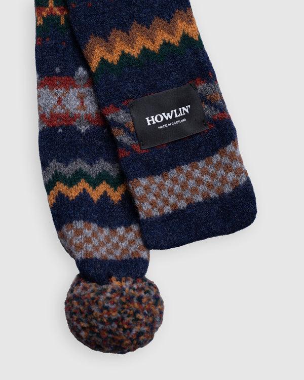 Howlin Small Woolen Wonder Scarf - Navy