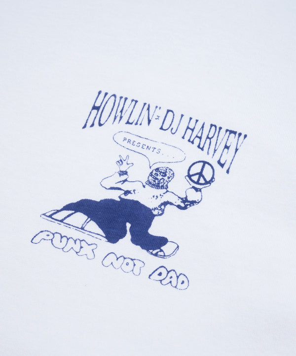 Howlin T-shirt With Purple Chest Logo - White *Ltd