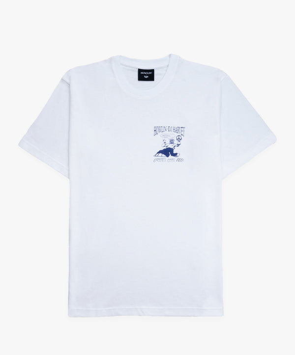 howlin T-shirt With Purple Chest Logo - White *Ltd