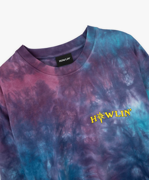 Howlin Howlin' Tie Dye T-shirt - Long Sleeve - Night Mix