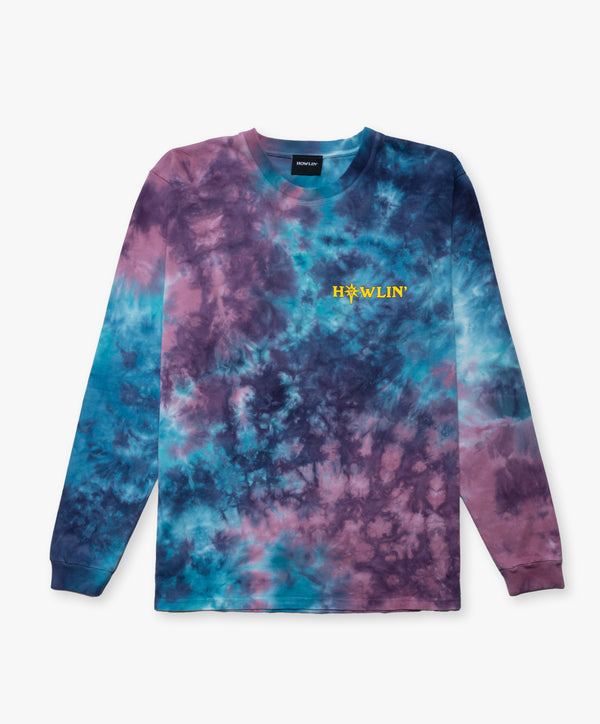 howlin Howlin' Tie Dye T-shirt - Long Sleeve - Night Mix (Women)