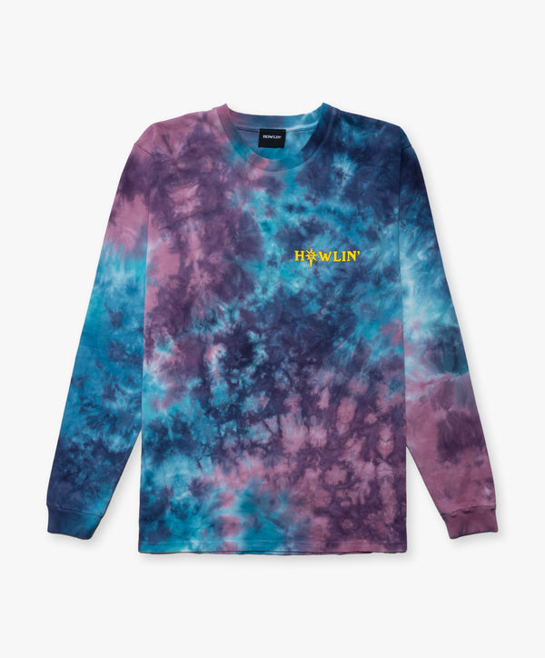 howlin Howlin' Tie Dye T-shirt - Long Sleeve - Night Mix