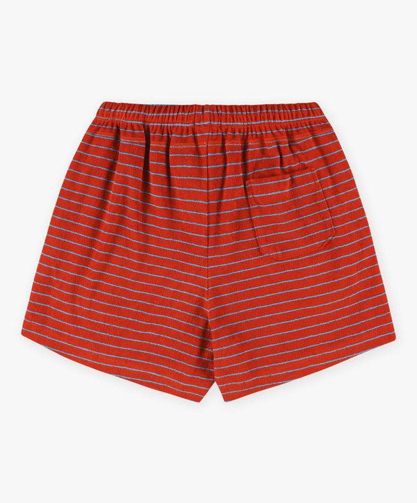 Howlin Towel Shorts - Striped - Hyper Red