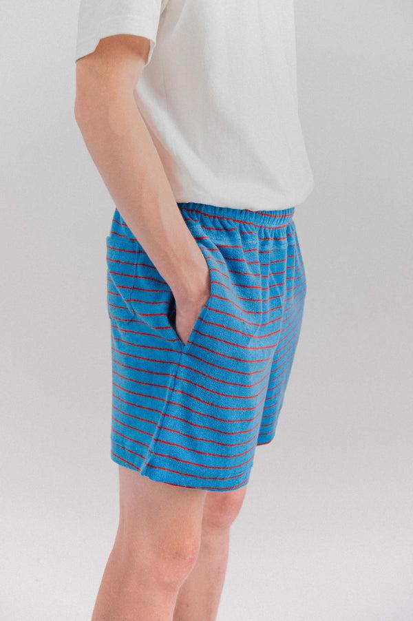 Howlin Towel Shorts - Striped - Liquid