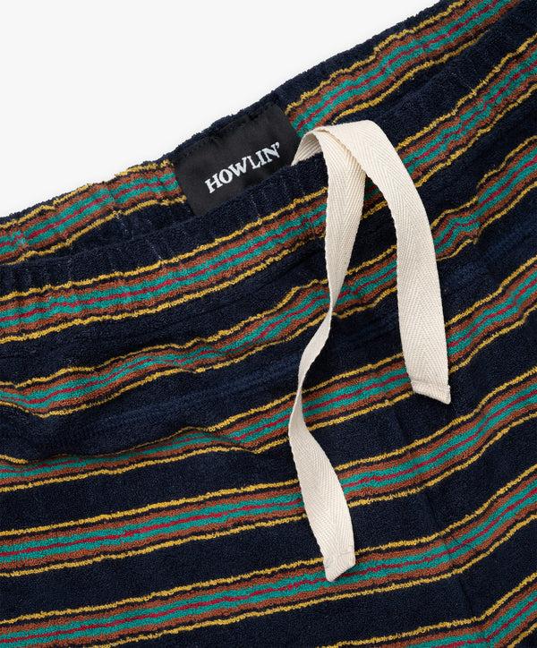 Howlin Towel Shorts Stripes - Magic Navy