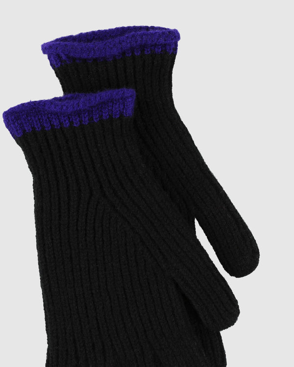Howlin Wind It Up Ribbed Gloves - Black