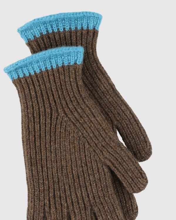 Howlin Wind It Up Ribbed Gloves - Brown