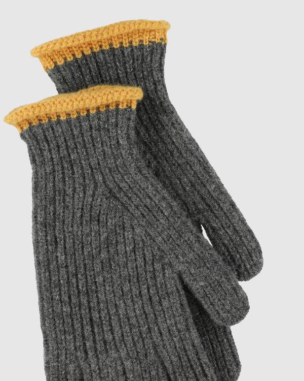 Howlin Wind It Up Ribbed Gloves - Metal